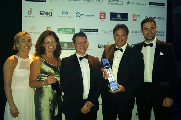 MacSweeney & Company received their prize of Connacht/Ulster Law Firm of the Year